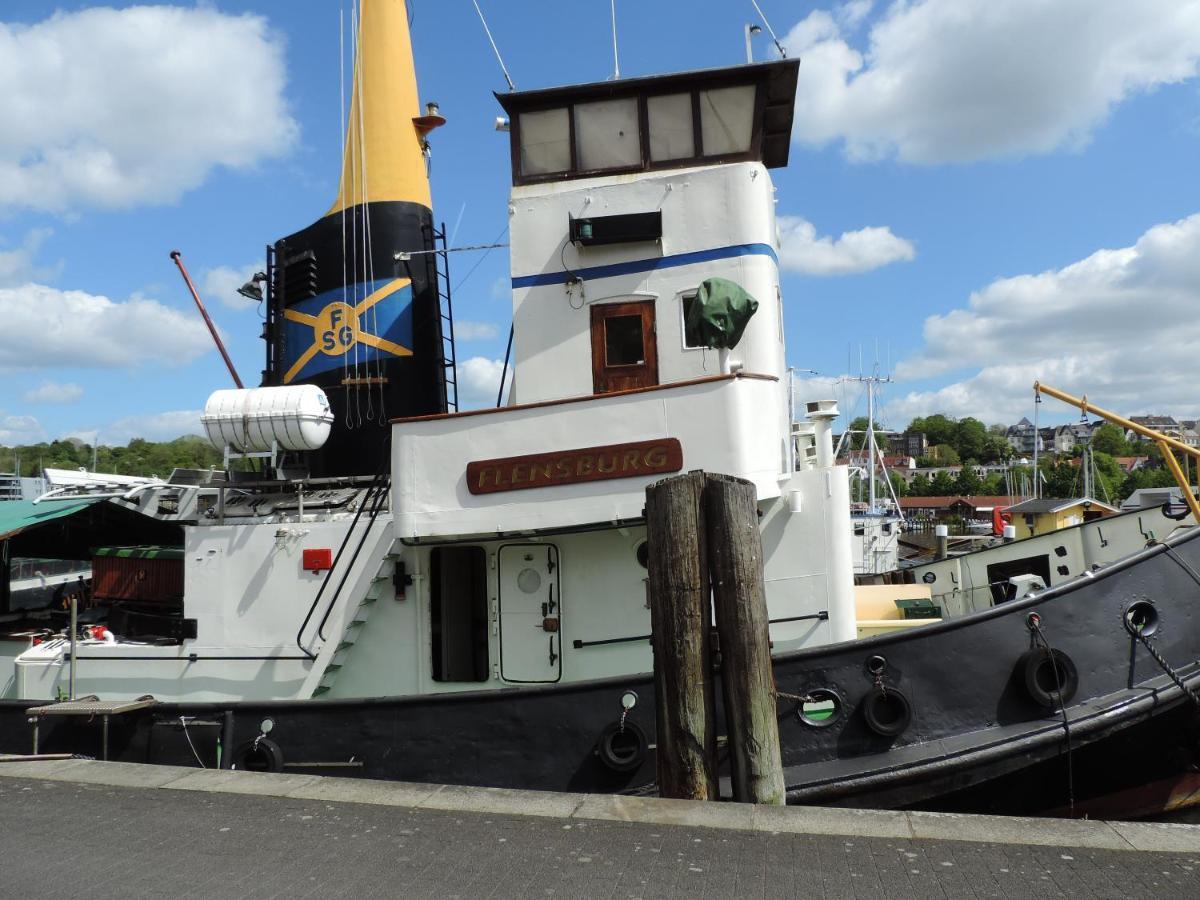 Kapitainskoje Direkt Am Hafen Flensburgs Lejlighed Eksteriør billede